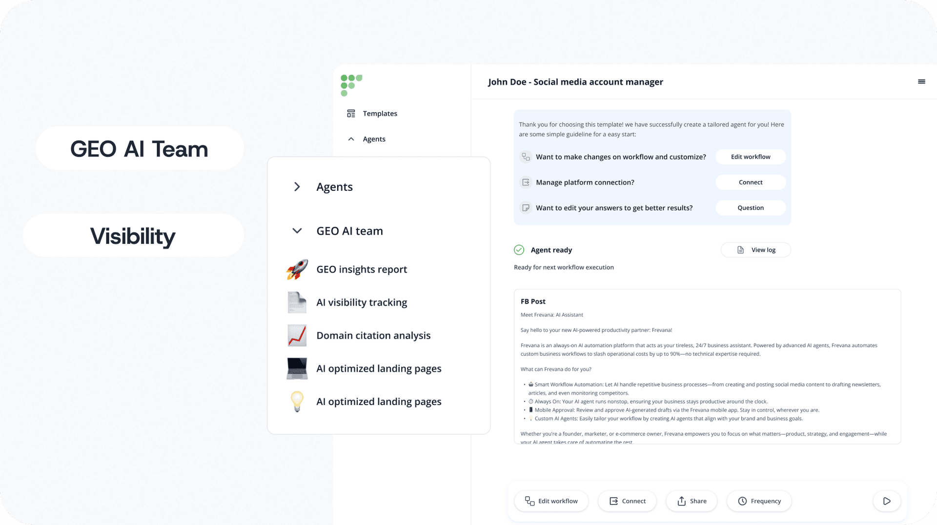 AI team does work for you to improve AI visibility