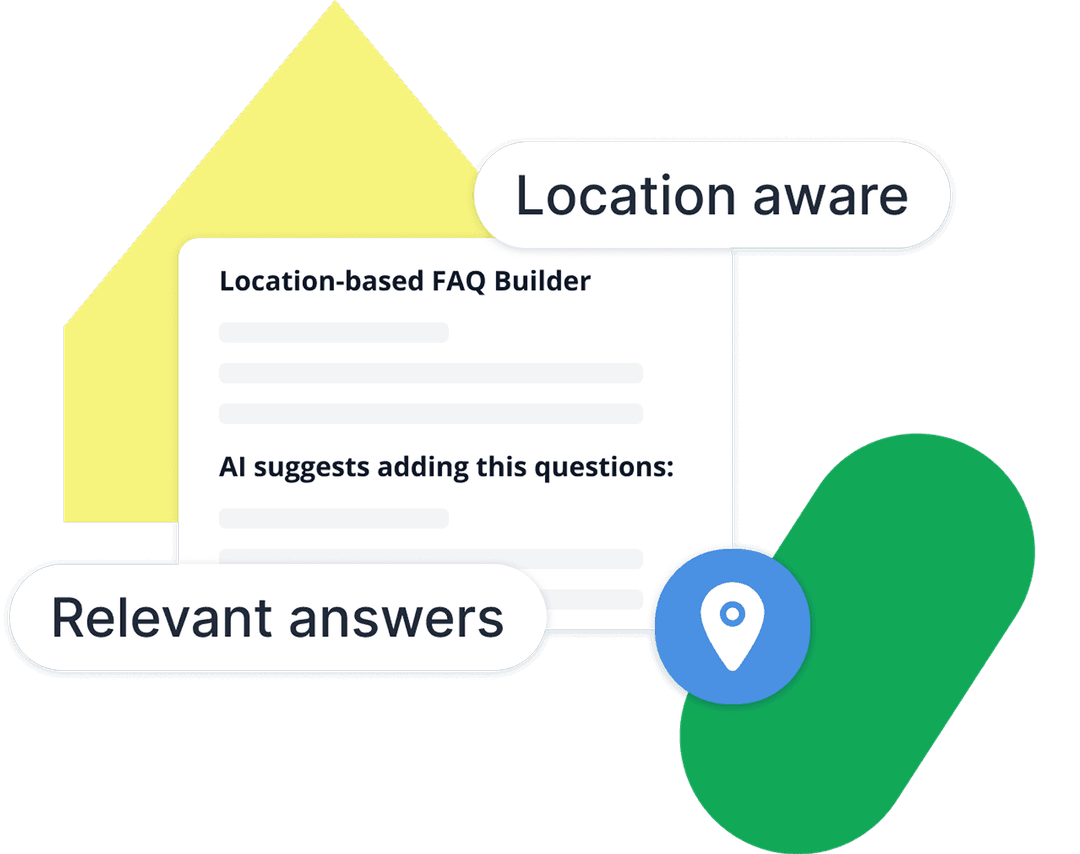 Location-based FAQ builder