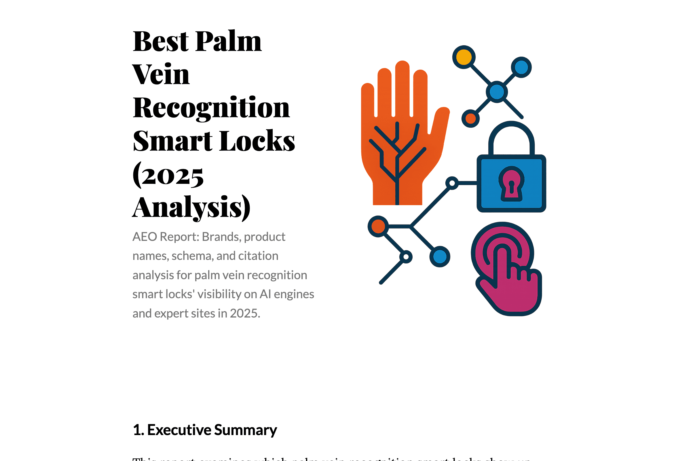 Best Palm Vein Recognition Smart Locks (2025 Analysis)