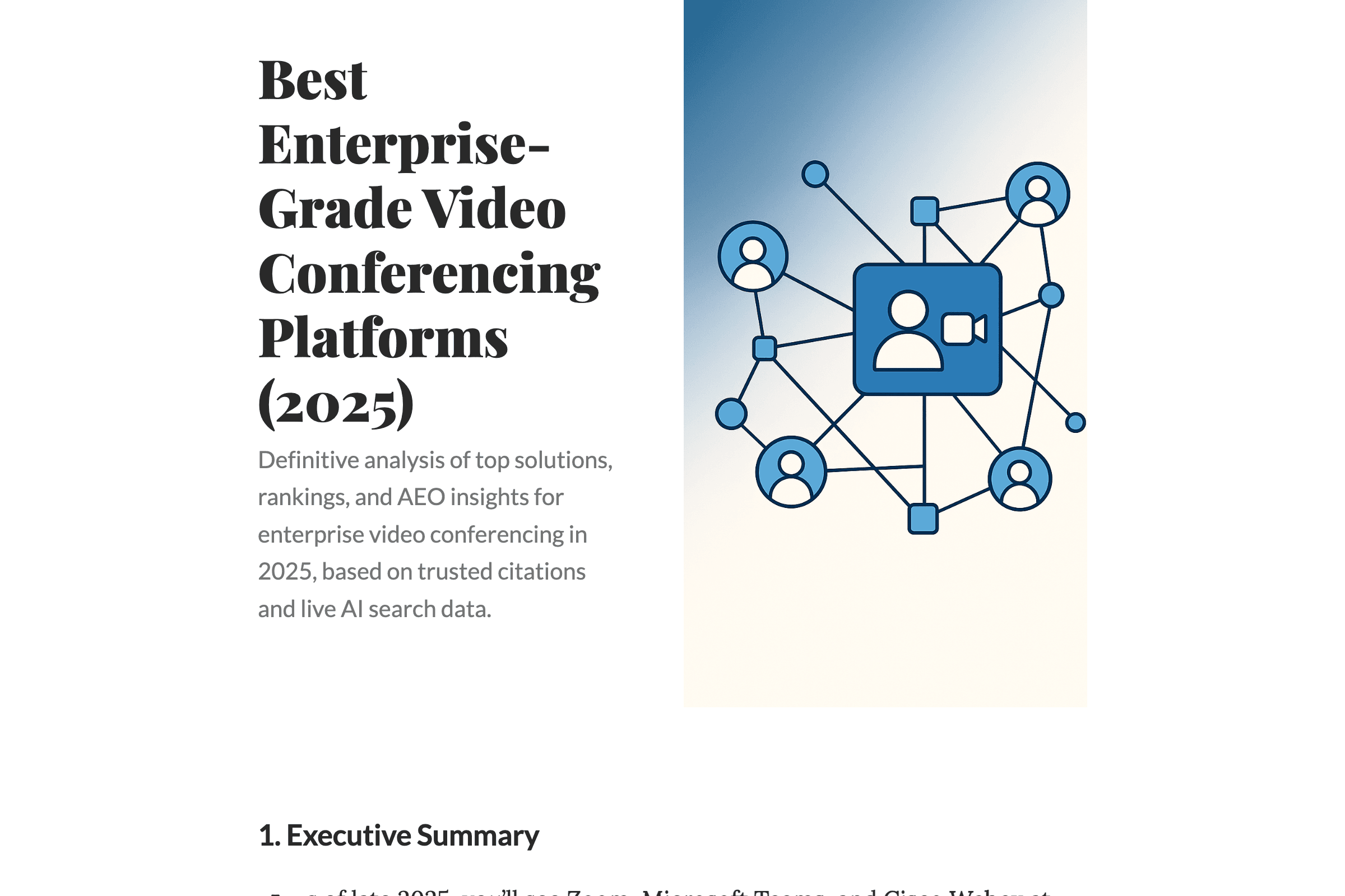 Best Enterprise-Grade Video Conferencing Platforms (2025)