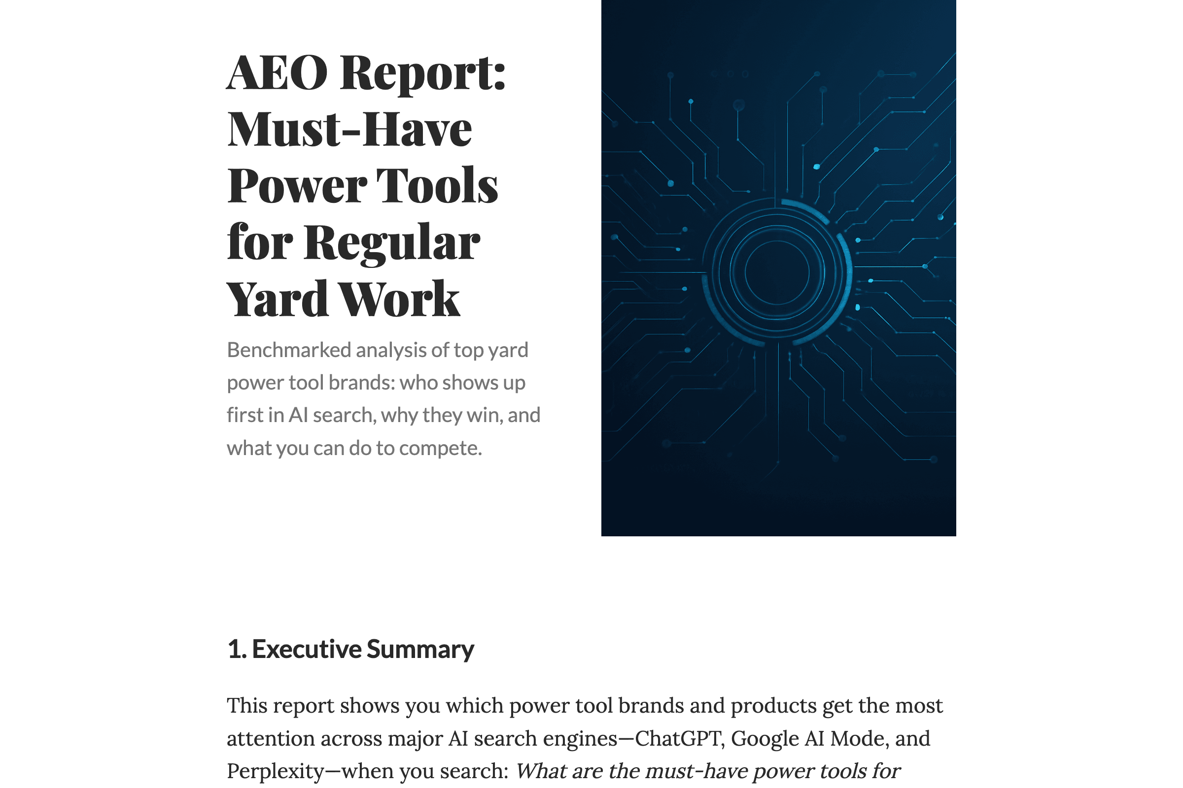 AEO Report: Must-Have Power Tools for Regular Yard Work