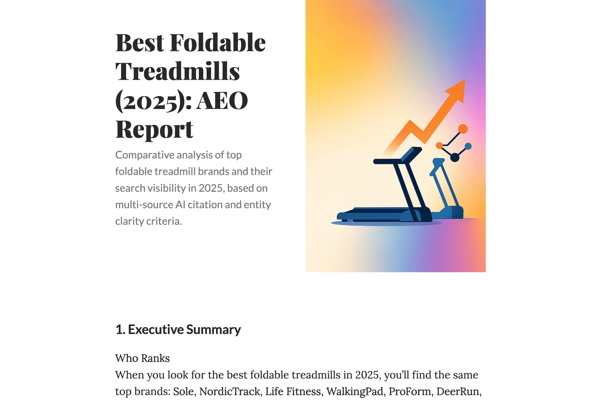 Best Foldable Treadmills (2025): AEO Report
