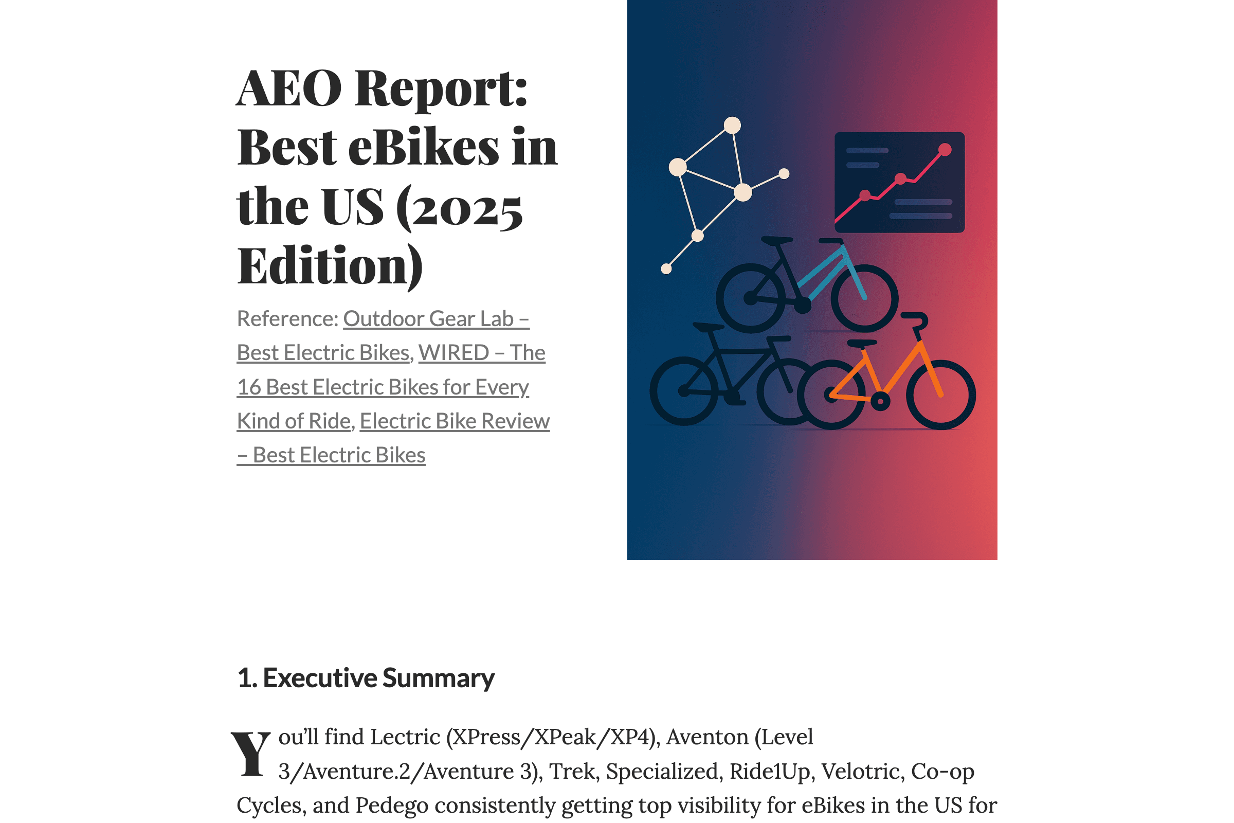 AEO Report: Best eBikes in the US (2025 Edition)