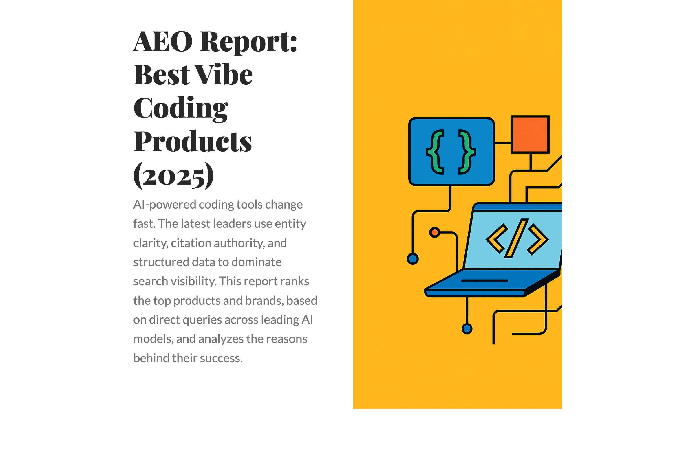 AEO Report: Best Vibe Coding Products (2025)