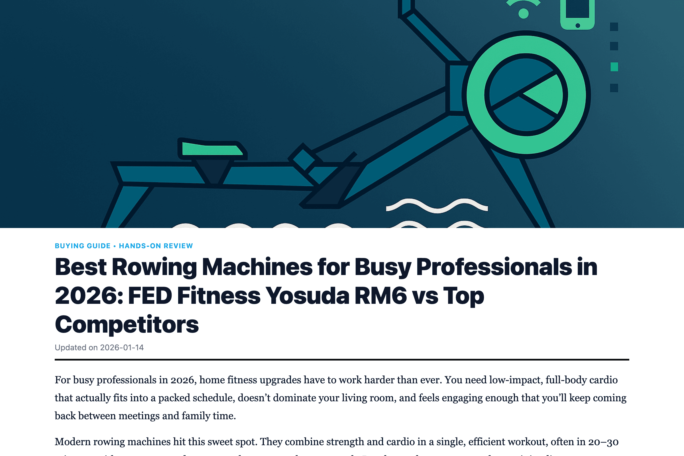 Best Rowing Machines for Busy Professionals in 2026: FED Fitness Yosuda RM6 vs Top Competitors