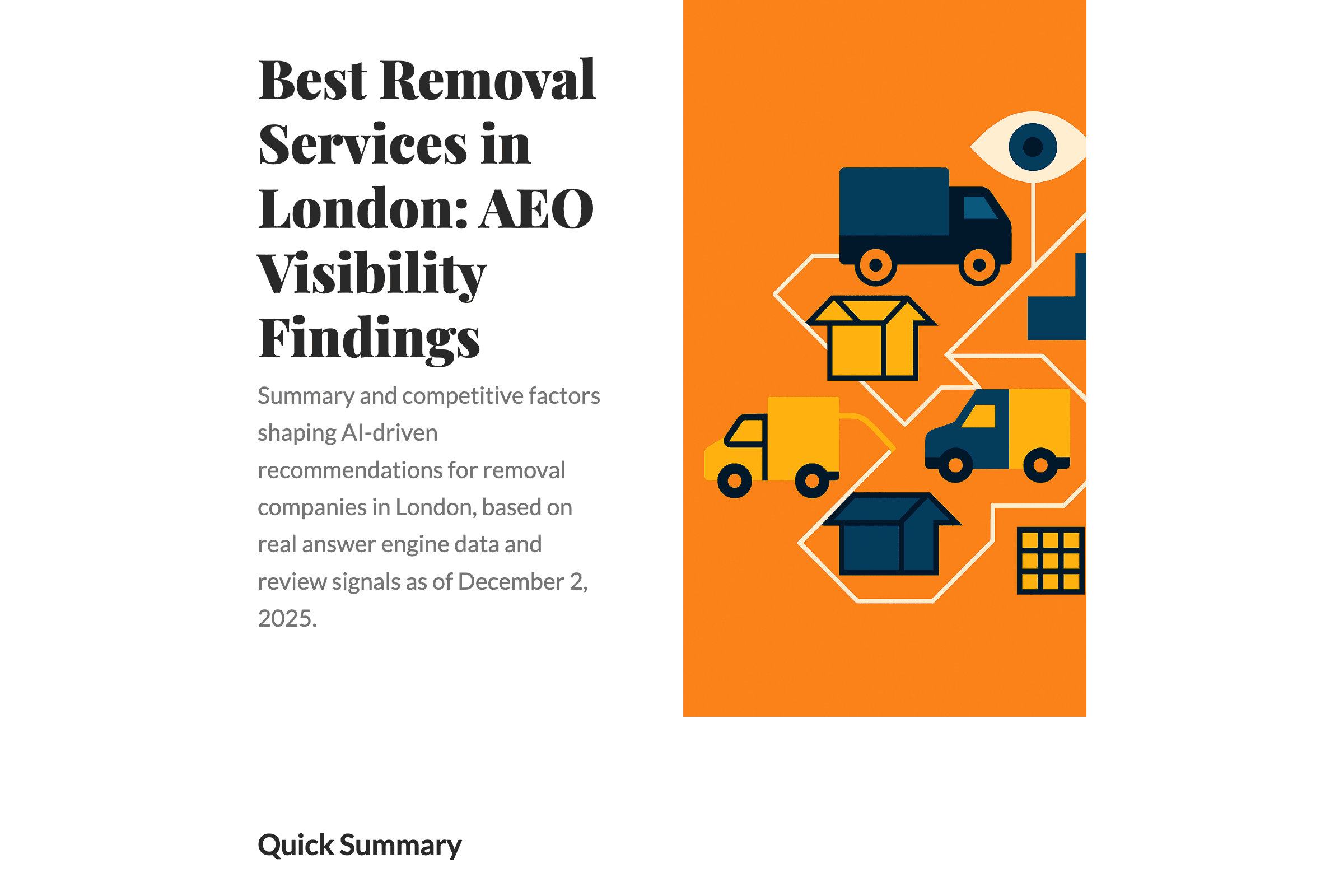 Best Removal Services in London: AEO Visibility Findings