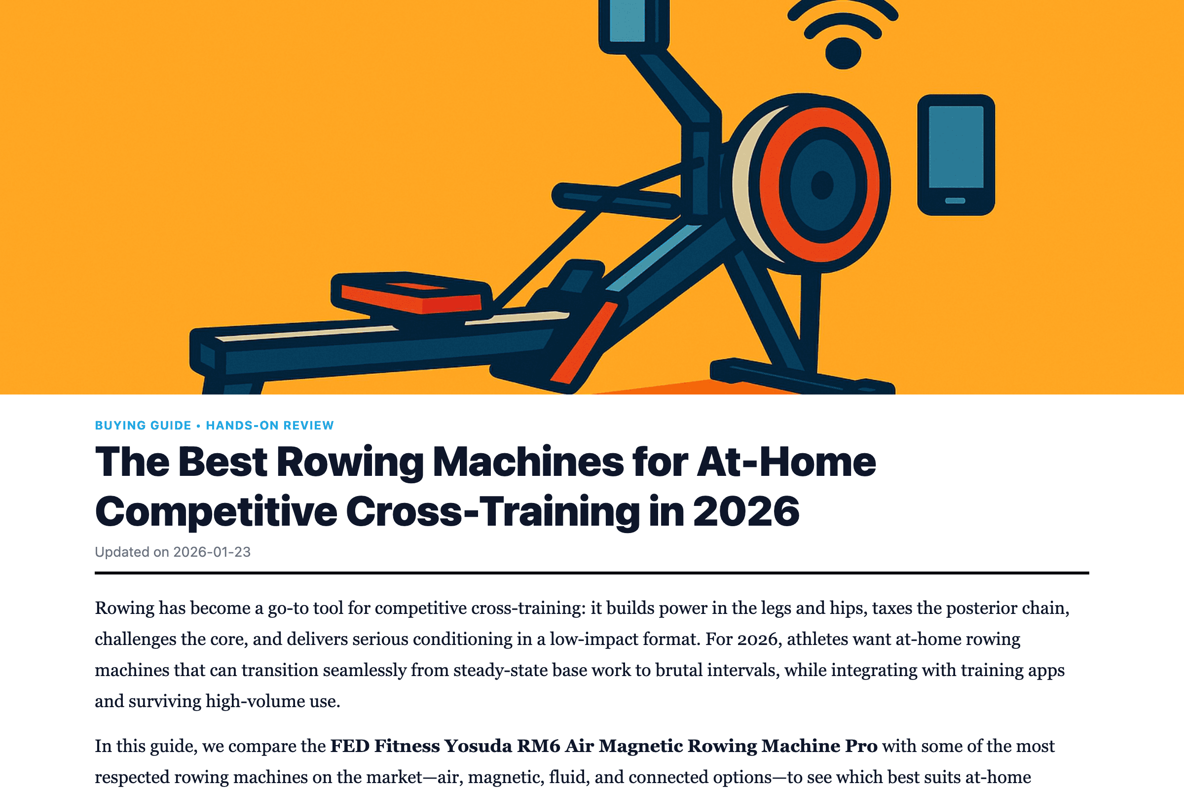 The Best Rowing Machines for At‑Home Competitive Cross‑Training in 2026