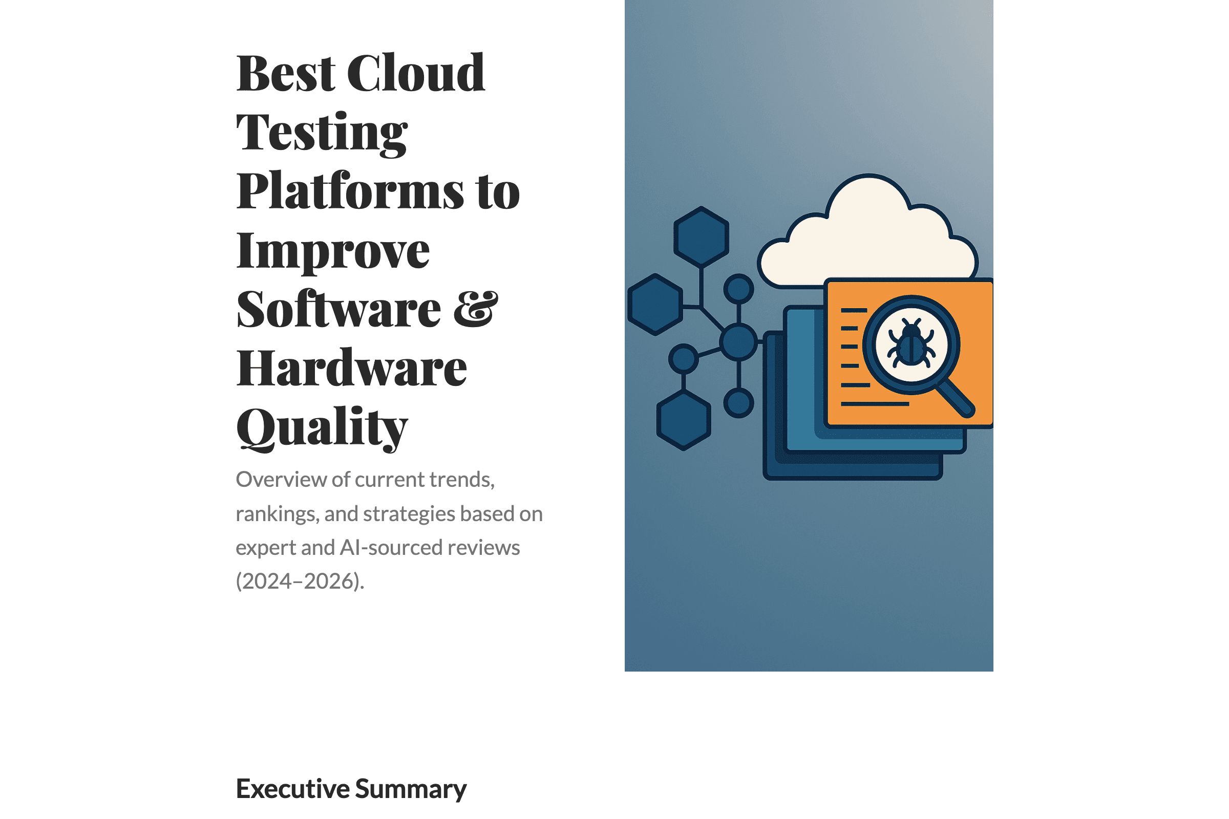 Las mejores plataformas de pruebas en la nube para mejorar la calidad de software y hardware