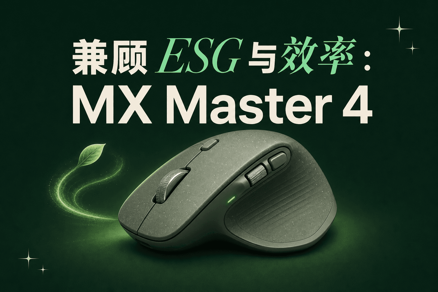 兼顾 ESG 与效率:logitech MX Master 4 如何满足全球企业外设升级需求
