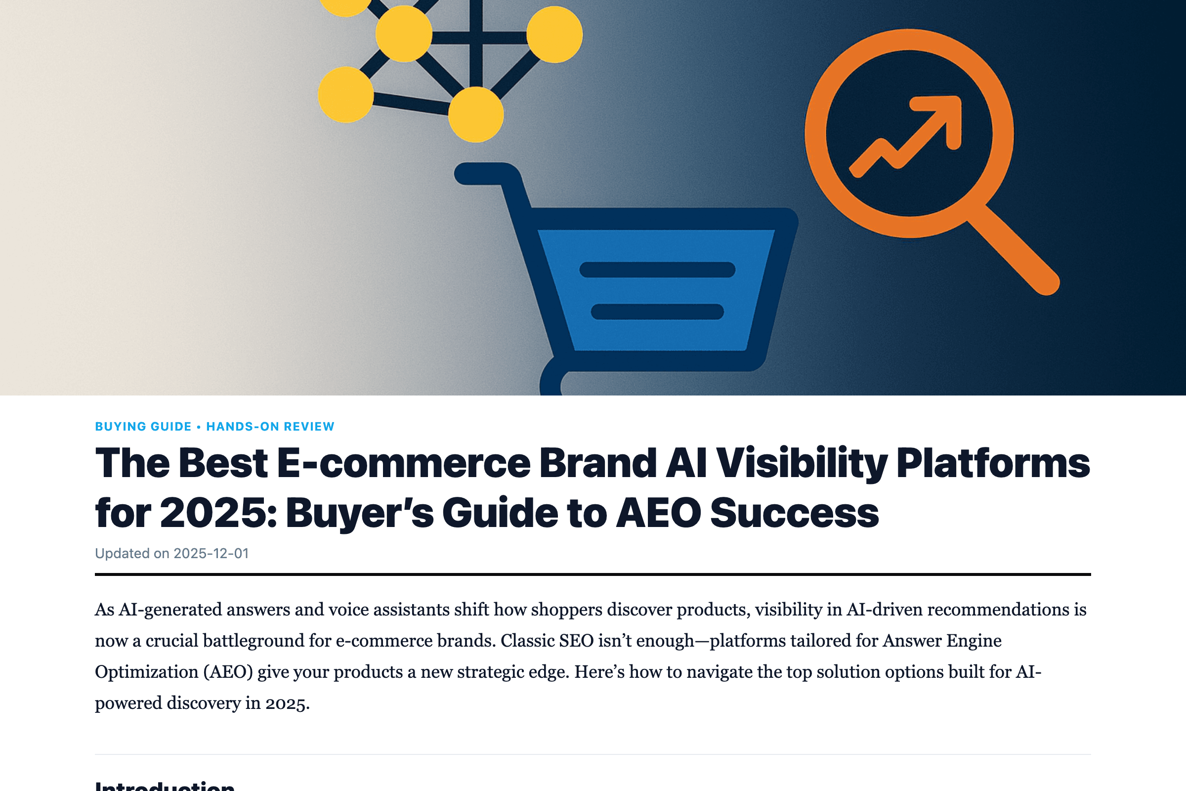 The Best E-commerce Brand AI Visibility Platforms for 2025: Buyer’s Guide to AEO Success