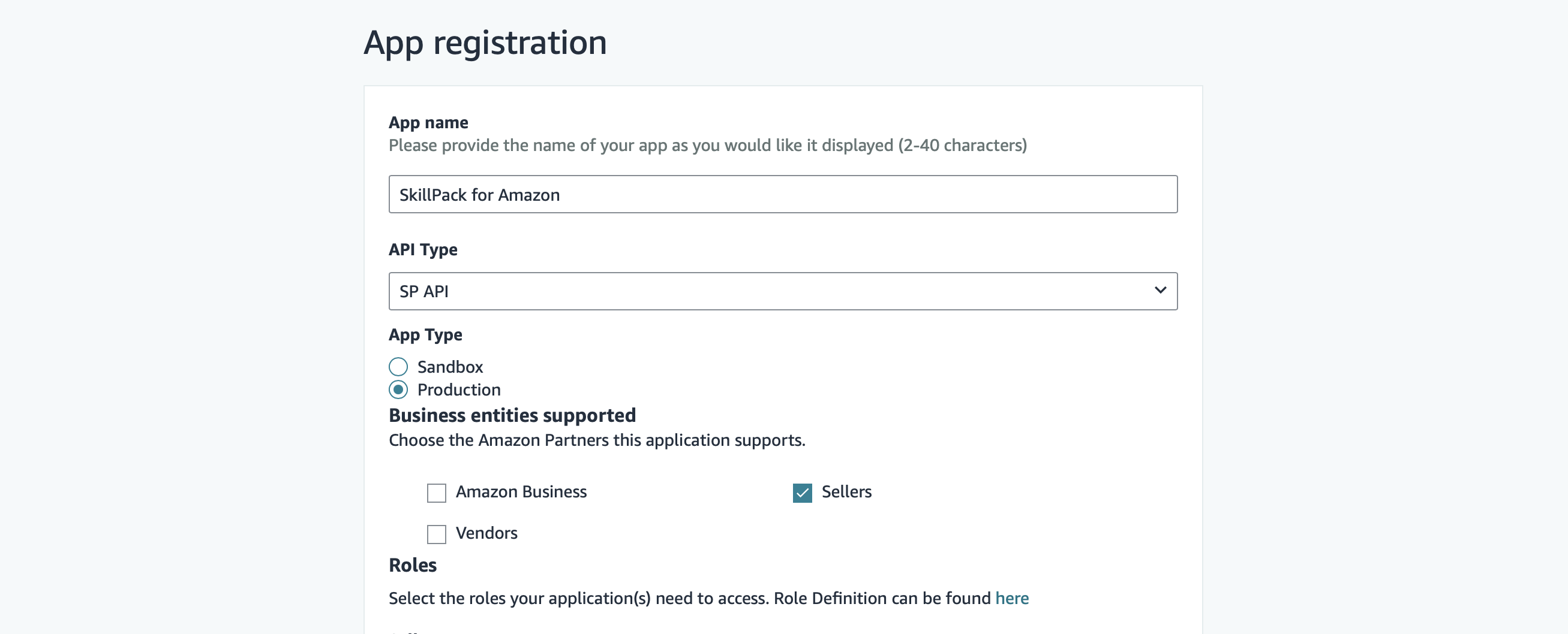 Step 3 · Register a new app screenshot