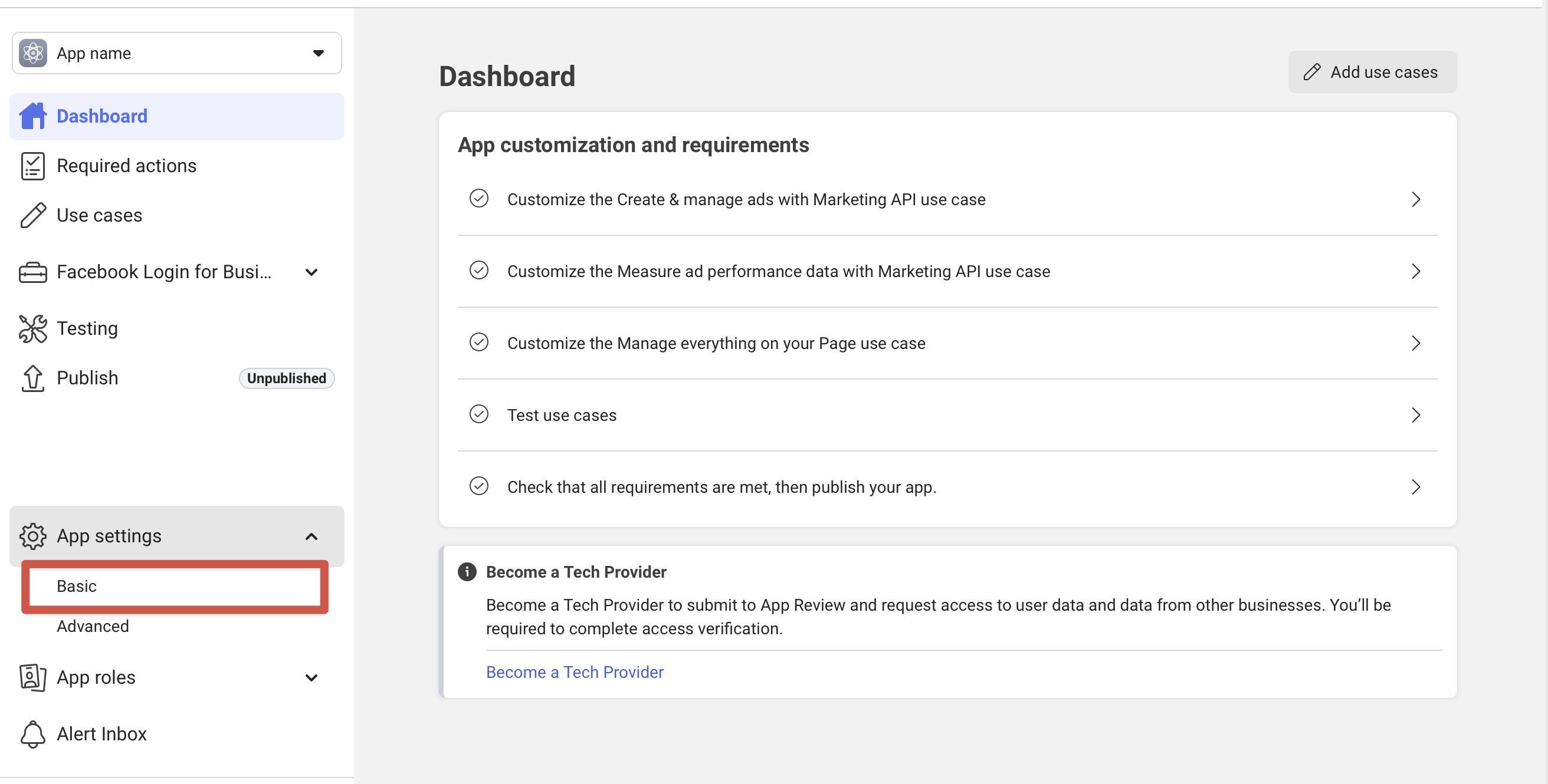 Step 2: Get Your App ID and App Secret screenshot
