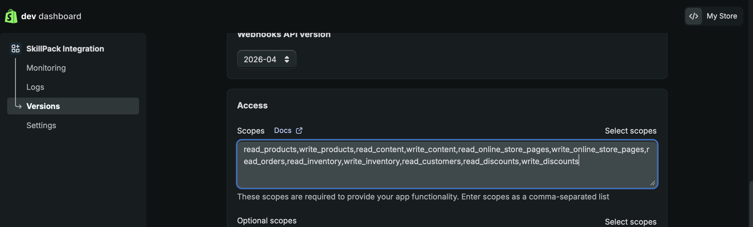 Step 2. Create a version screenshot