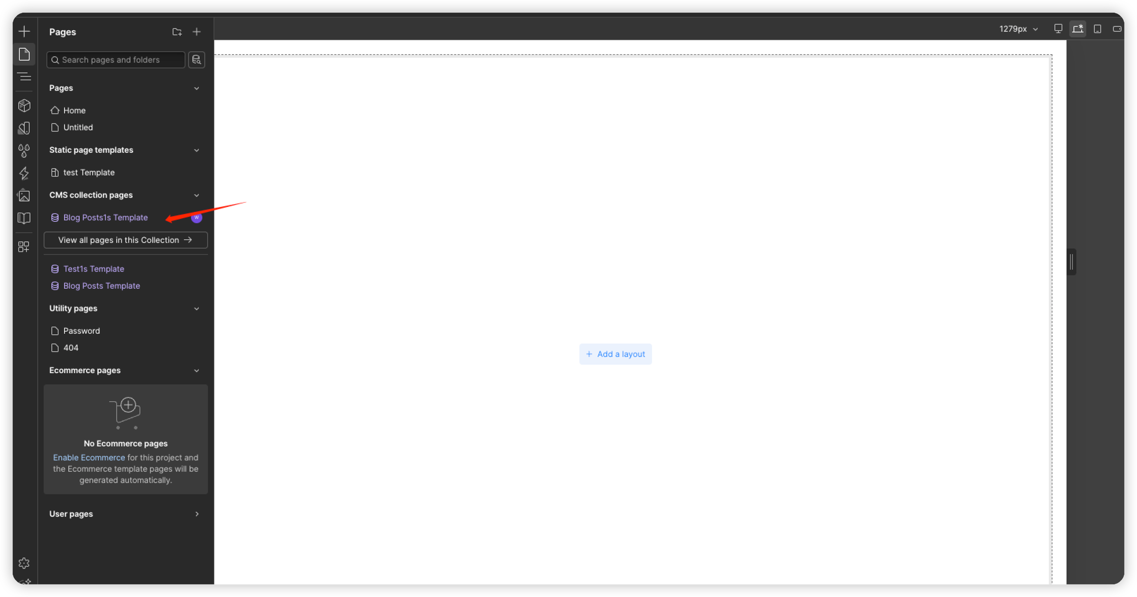 Open the CMS Collection Page