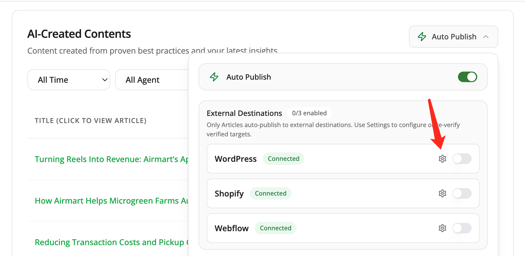 Copy the generated WordPress Application Password