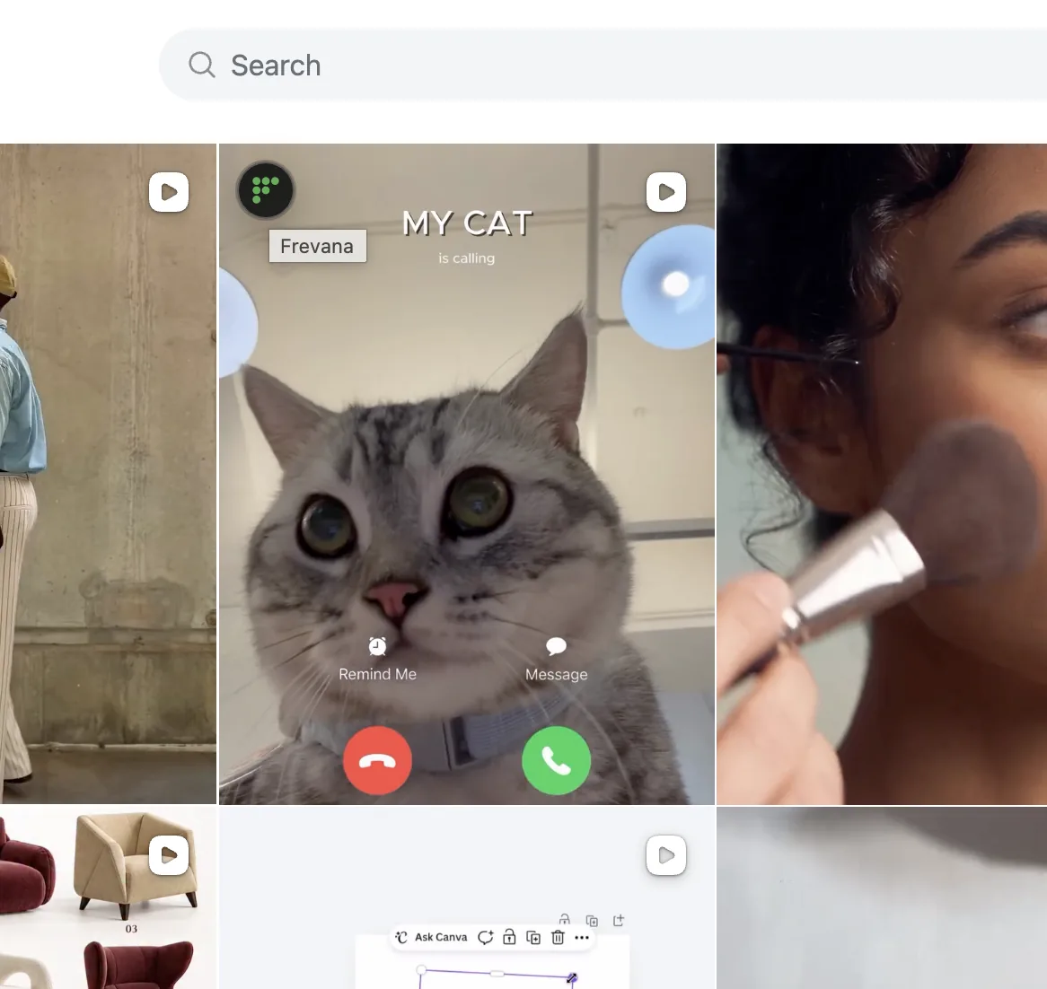 Frevana hover control over a video